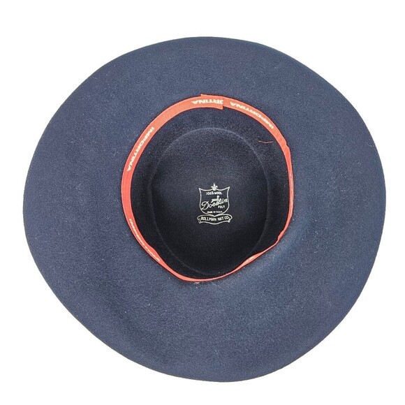 Vintage Importina Bollman Women's Blue Hat 100% Wool Doeskin Felt - Picture 9 of 12